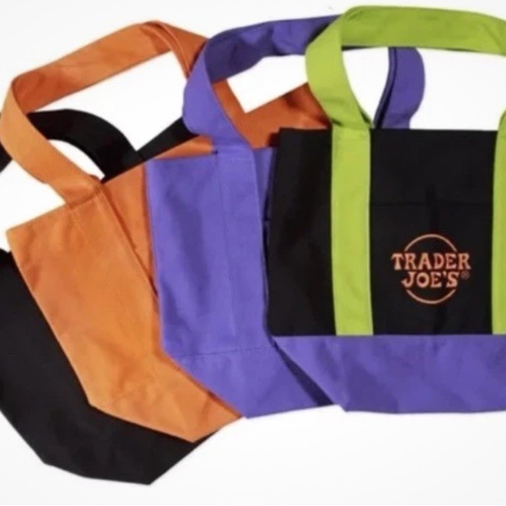 Trader Joe's Reusable Halloween Tote Bags Set